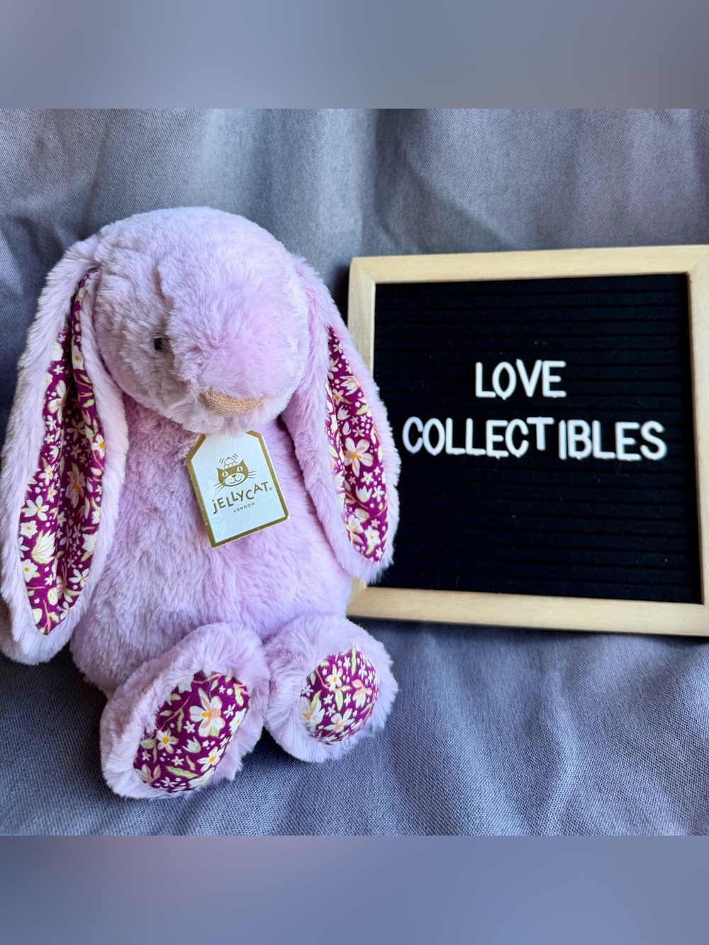 Authentic Jellycat Thistlepop Blossom Luxe Bunny